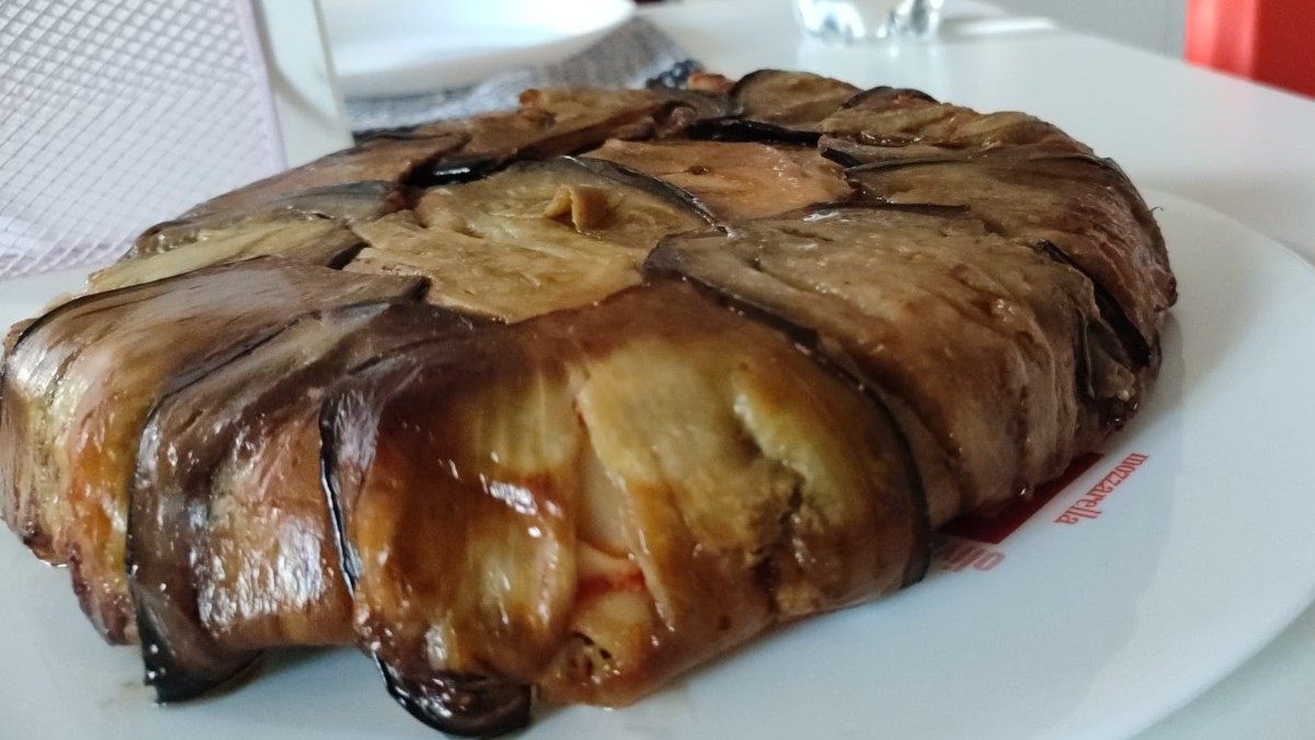 Sformato di pasta e melanzane al forno